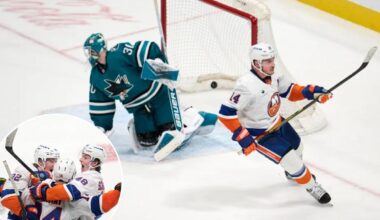 Bo Horvat lifts Islanders over Sharks in OT for crucial win