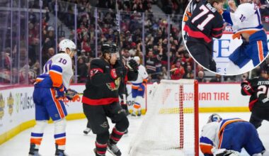 Islanders fall late to Senators as playoff race continues to tighten