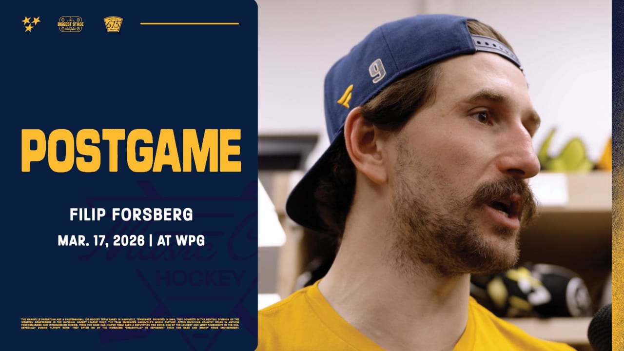Postgame: Filip Forsberg | Nashville Predators