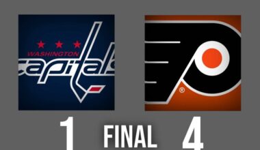 Flyers Back in the Win Column after Beating Capitals 4-1 Wednesday