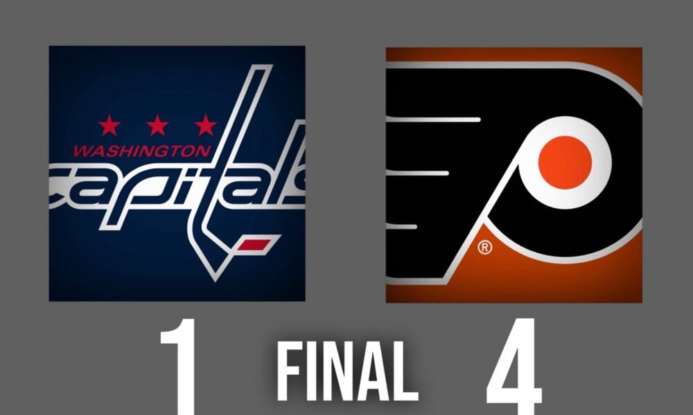 Flyers Back in the Win Column after Beating Capitals 4-1 Wednesday