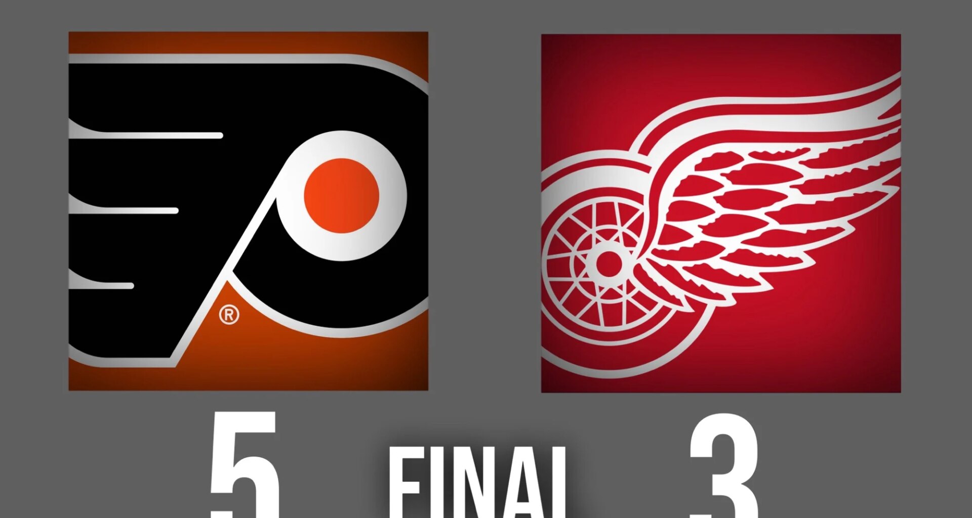 Flyers Fight Off Late Scare From Red Wings, Tippett's Hat Trick Leads the Way in 5-3 Win