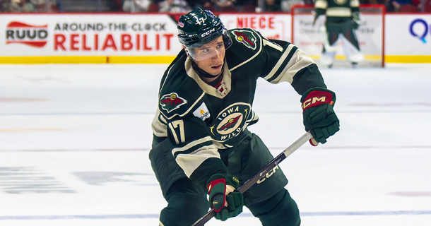 MINNESOTA WILD RECALLS FORWARD TYLER PITLICK FROM IOWA