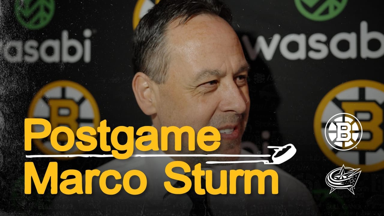 Press Room: Marco Sturm | Boston Bruins