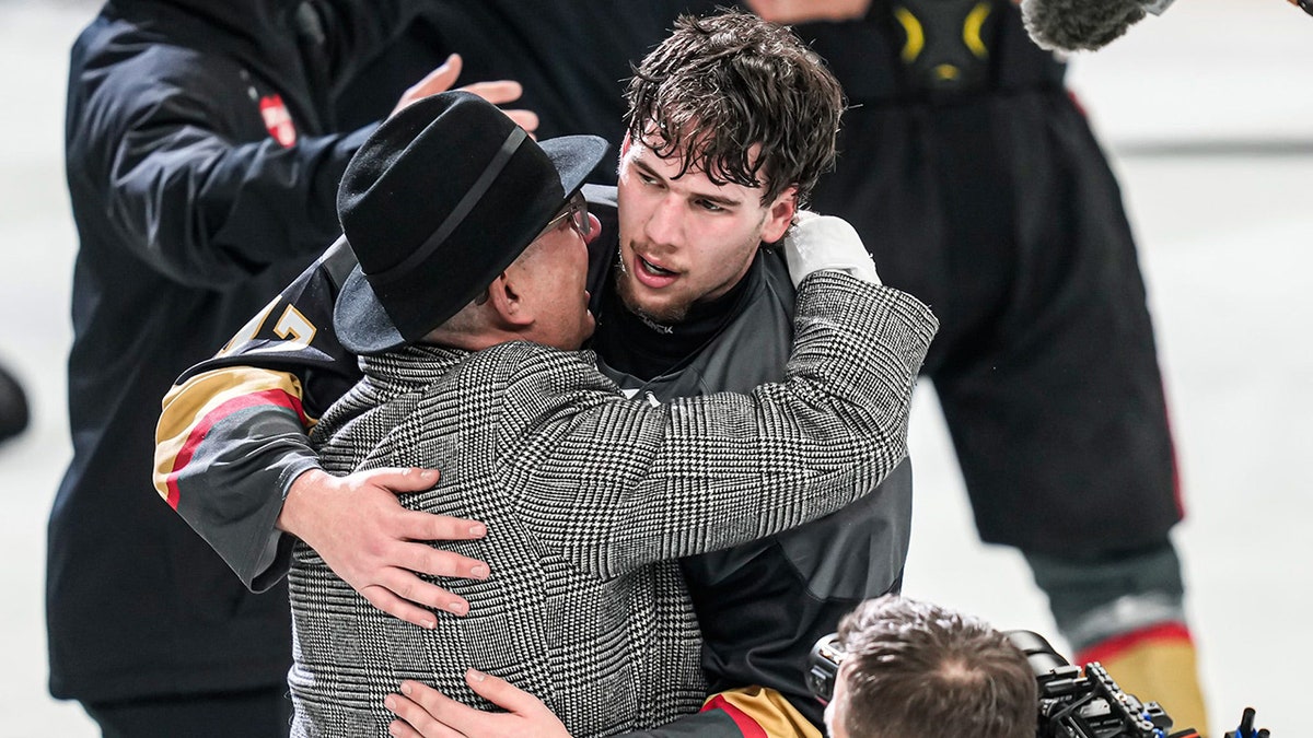 Colin Dorgan and his head coach