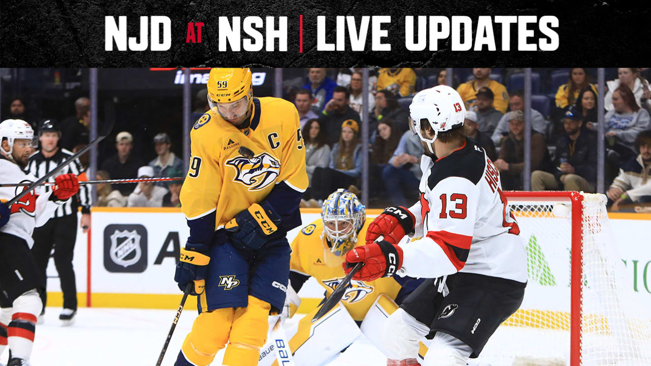 LIVE UPDATES: Devils at Predators