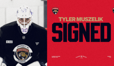 Florida Panthers Agree to Terms with Goaltender Tyler Muszelik on a Two-Year, Entry-Level Contract