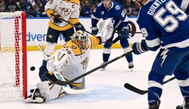 Jake Guentzel's goal, 2 assists lead Lightning over Predators 3-2