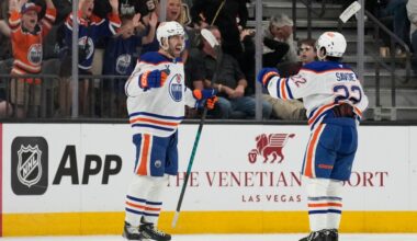 Bouchard scores in overtime as the Oilers beat the Golden Knights 4-3