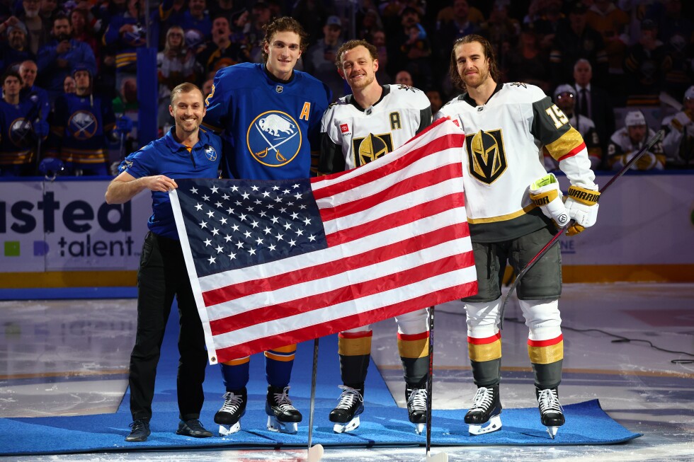 Thompson scores decisive goal to cap night Sabres honor their US gold medal-winning Olympian