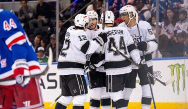 Alex Laferriere's 3-point effort leads Kings to win over Rangers