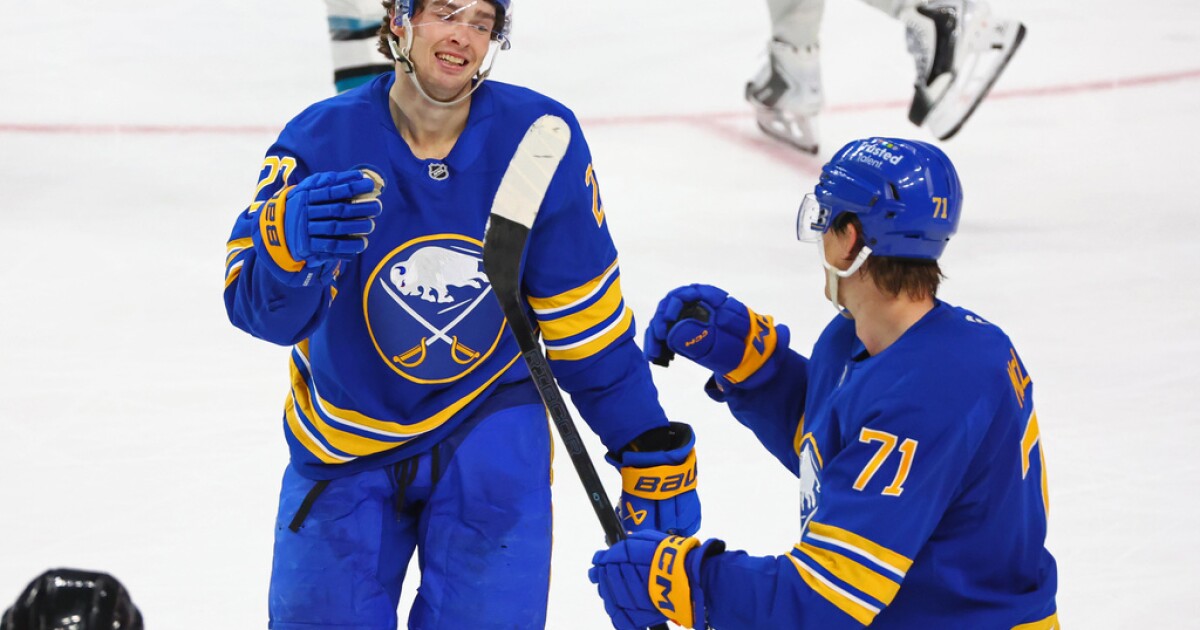 Buffalo Sabres extend division lead with 8th straight win, top Sharks 6-3