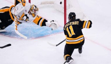 Bruins beat Penguins as Khusnutdinov, Mittelstadt score 50 seconds apart – Butler Eagle