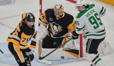 Undermanned Penguins can’t hold up against Stars in first of three games in four days – Butler Eagle
