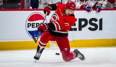 Hall finds perfect role in 1st full season with Hurricanes