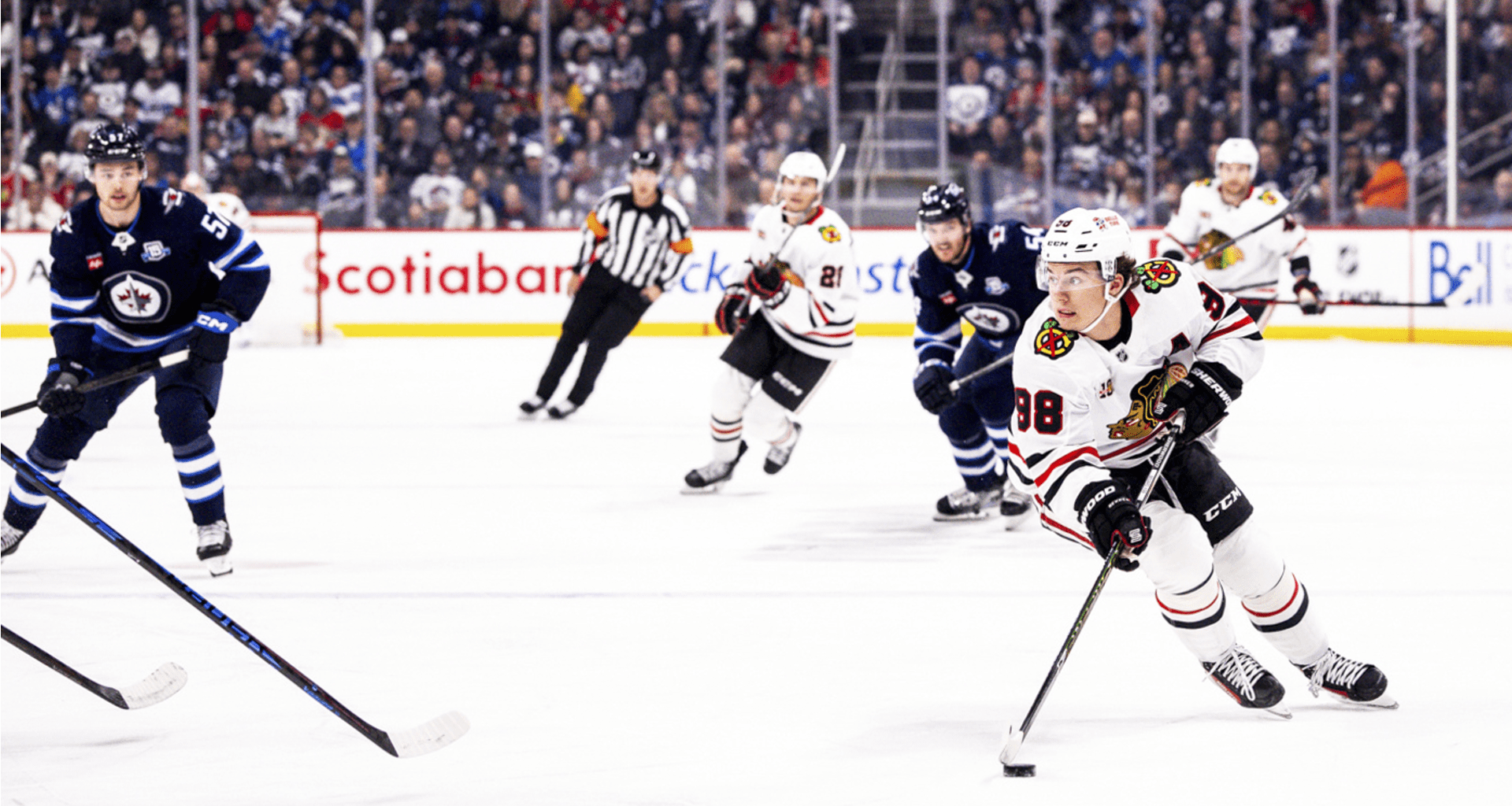 Schiefele Leads Jets to Win Over Chicago Blackhawks in Overtime