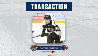 South Carolina Stingrays | FORWARD PATRICK THOMAS RE-ASSIGNED TO SOUTH CAROLINA