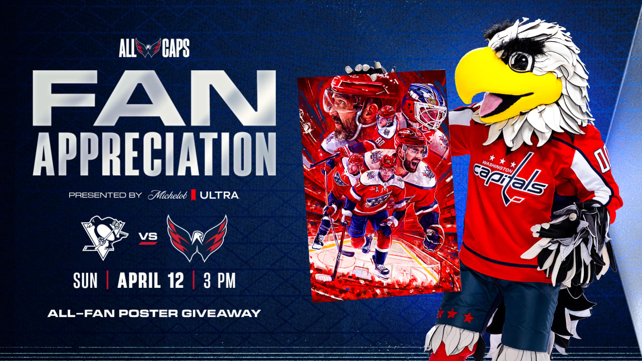 Capitals to Host Fan Appreciation Week Presented by Michelob ULTRA, Featuring Fan Appreciation Night on April 12