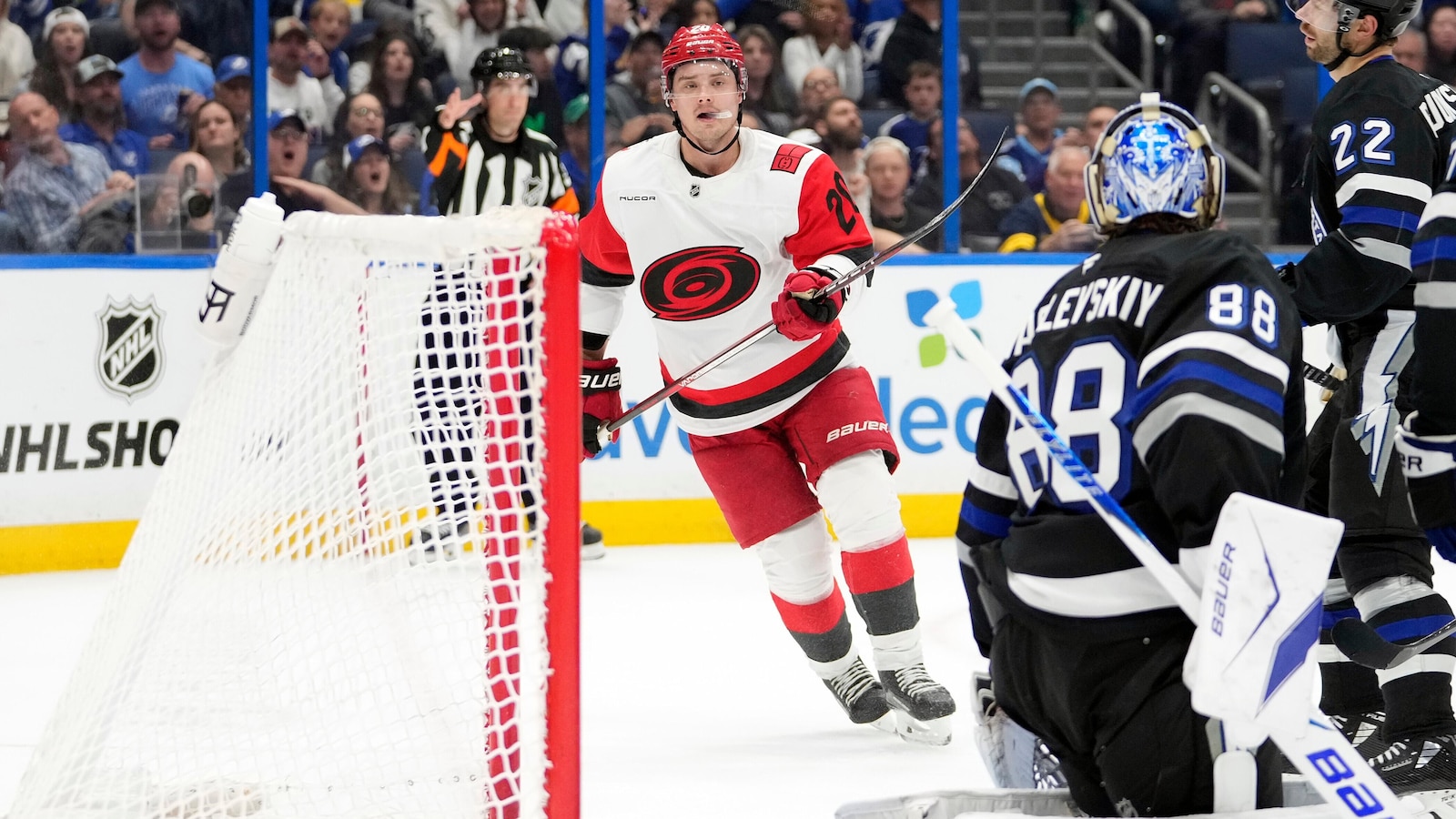 Aho, Svechnikov lead Hurricanes over Lightning to hand coach Rod Brind’Amour a win in his 600th game