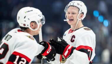 Senators pull away with 4-goal spree, beat Kraken 7-4
