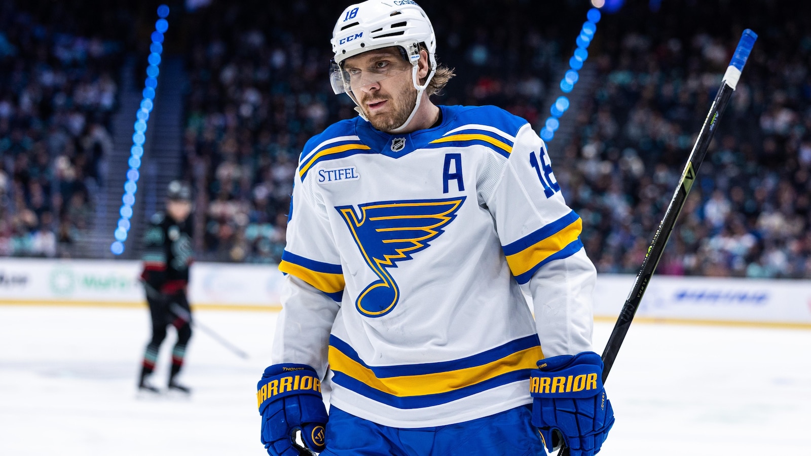 Thomas' 2nd goal of the game leads Blues to a 3-2 overtime win over Sharks