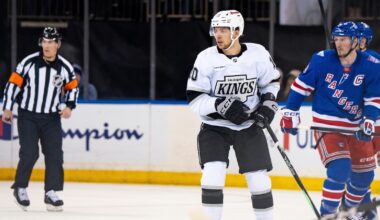 Laferriere's 3-point performance powers Kings over Rangers