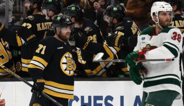 Pavel Zacha scores twice as Bruins beat Minnesota 6-3, spoiling Wild's chance to clinch playoff spot