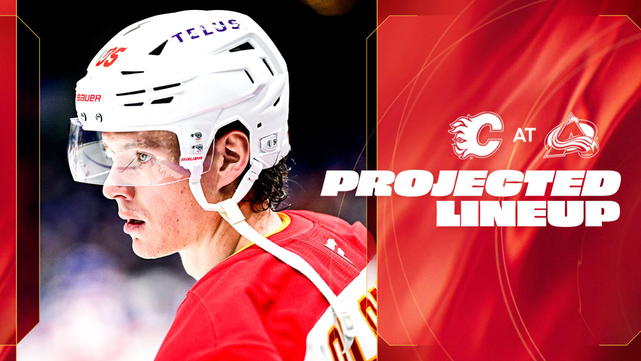Projected Lineup - Flames @ Avalanche