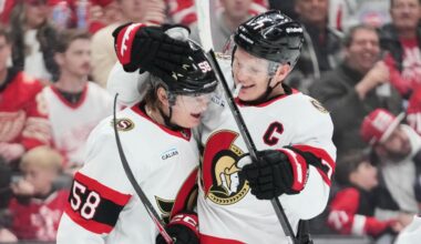 Yakemchuk scores in debut, Senators beat Red Wings to climb into playoff spot