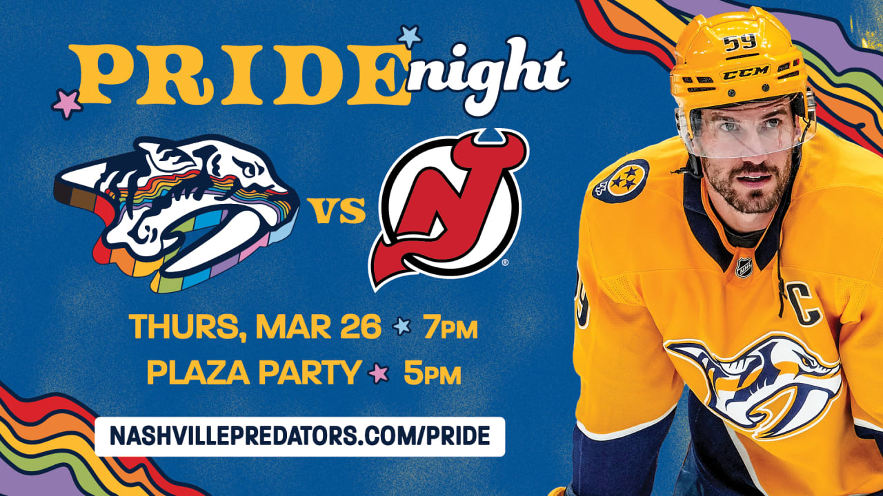 Nashville Predators Host Annual Pride Night and Plaza Party on March 26