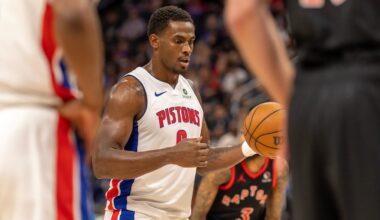 Alex DeBrincat squares up against Porter Martone