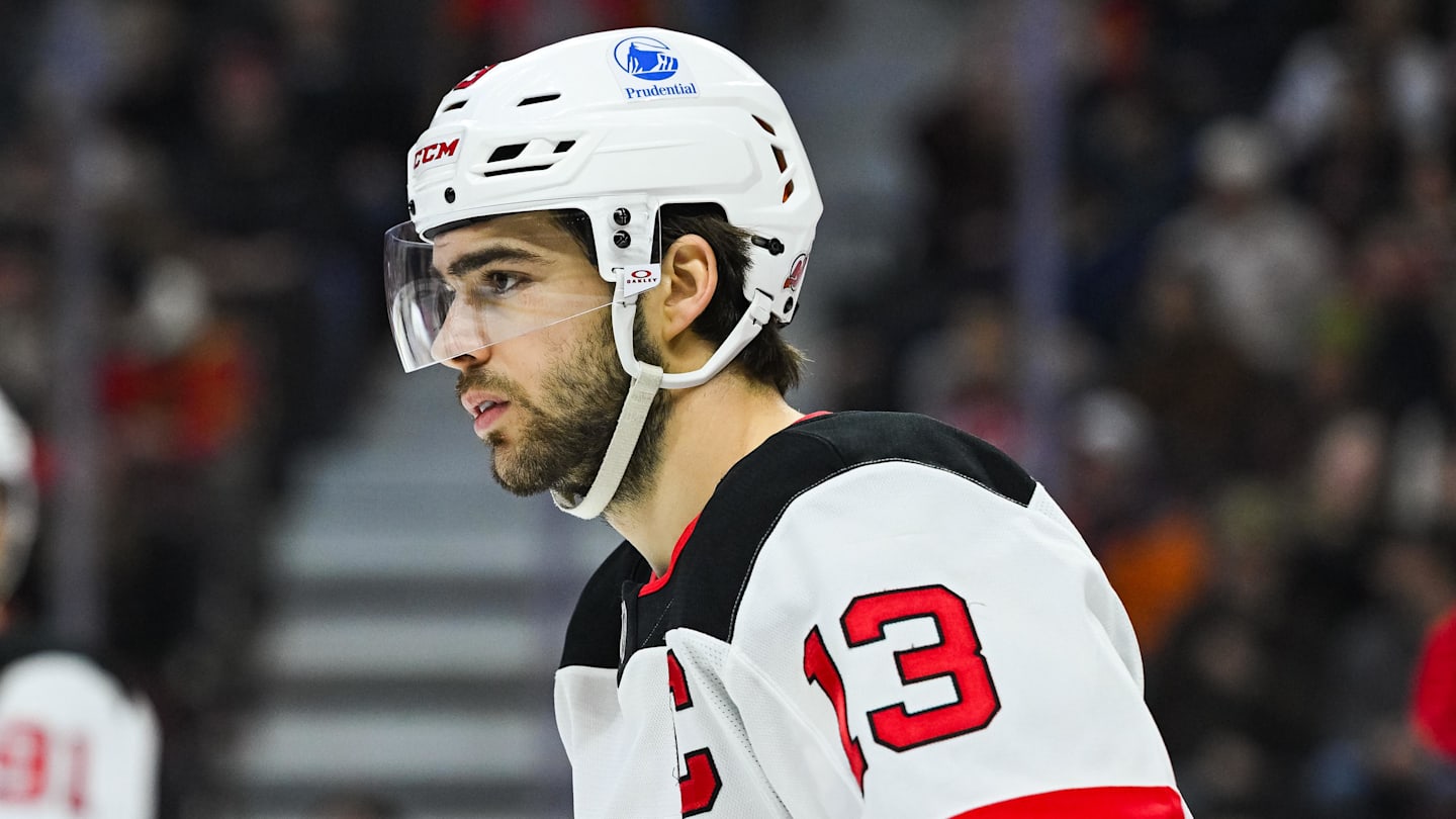 New Jersey Devils center Nico Hischier (13): David Kirouac-Imagn Images