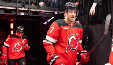 New Jersey Devils defenseman Dougie Hamilton (7): Luther Schlaifer-Imagn Images