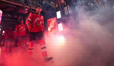 New Jersey Devils center Nico Hischier (13): Luther Schlaifer-Imagn Images