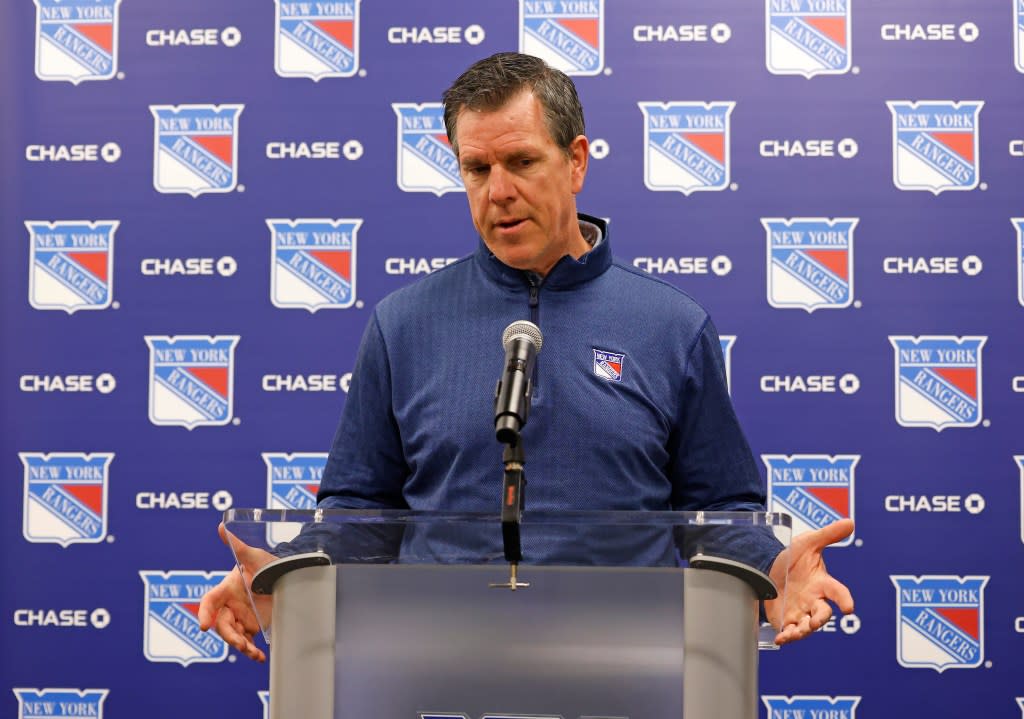 New York Rangers head coach Mike Sullivan when the New York Rangers held their end of season interviews Friday, April 17, 2026 at Madison Square Garden Training Center in Greenburgh, NY. Robert Sabo for NY Post