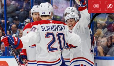 Canadiens vs Lightning: Montreal extend winning streak as Caulfield and Slavkovsky shine