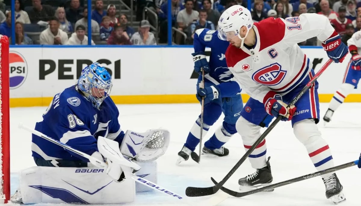 Montreal Canadiens beaten in overtime by Lightning as Game 2 ends in dramatic playoff finish