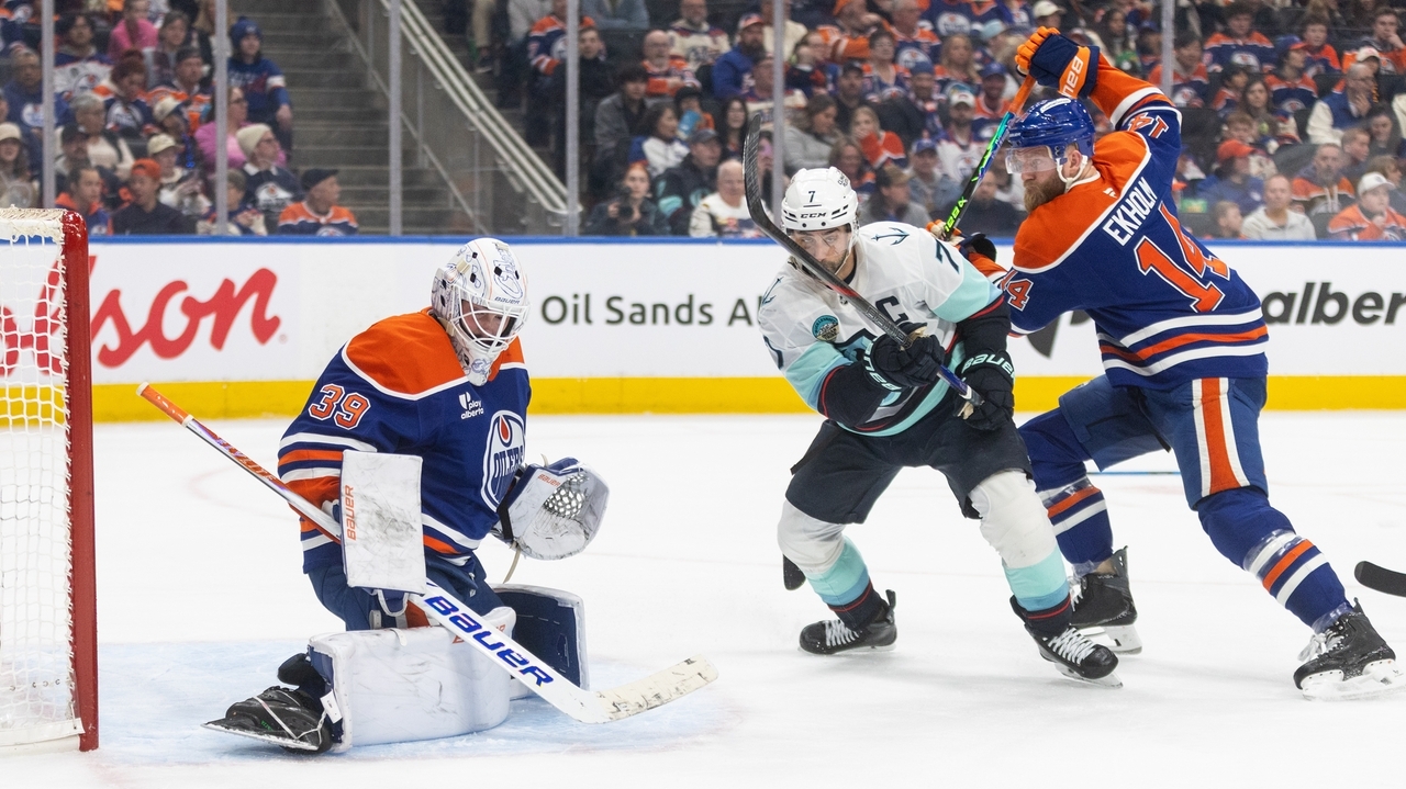 Oilers' Ingram celebrates birthday with 27-save shutout, 3-0 win against Kraken