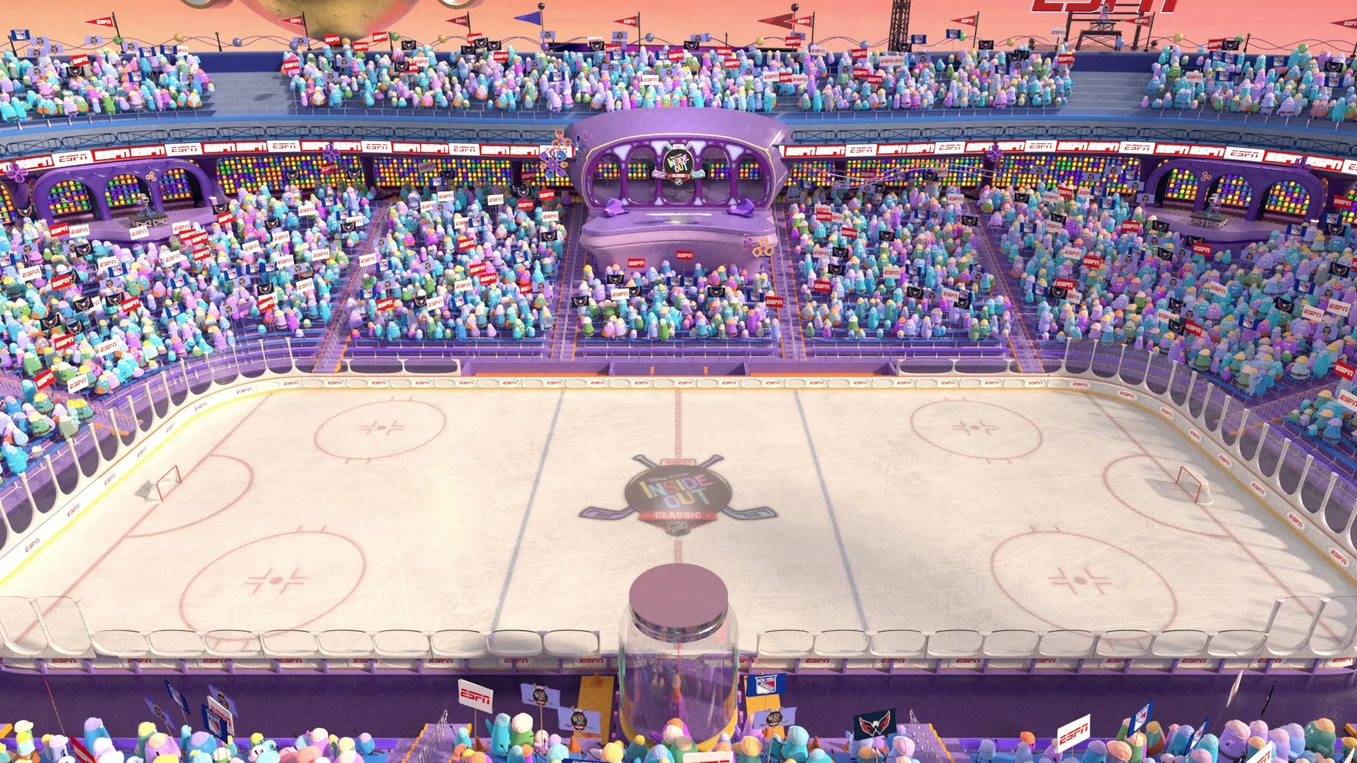 A shot of the stadium featured in the Inside Out Classic