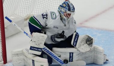 Boeser has hat trick, last-place Canucks overcome blowing 4-goal lead to beat NHL-leading Avs