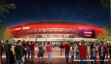 Upgrades start at Lenovo Center; developer shares new renderings