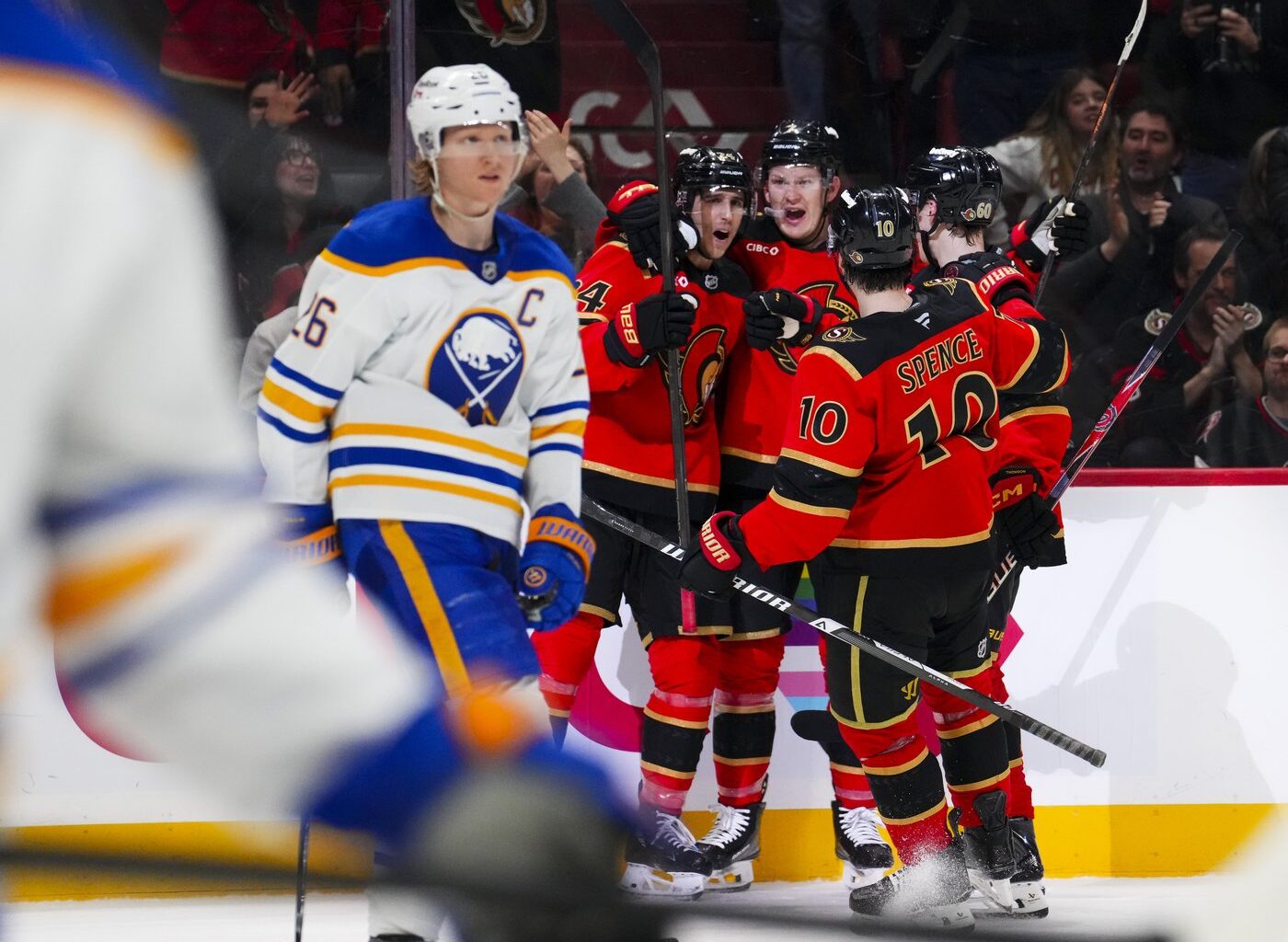 Senators move into wild-card spot, prevent Sabres from clinching in 4-1 win