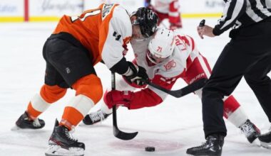 Alex DeBrincat, Red Wings pull out critical road win over Flyers