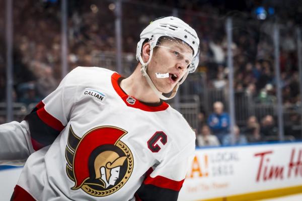 Sens’ Brady Tkachuk fined after bizarre bench slashing