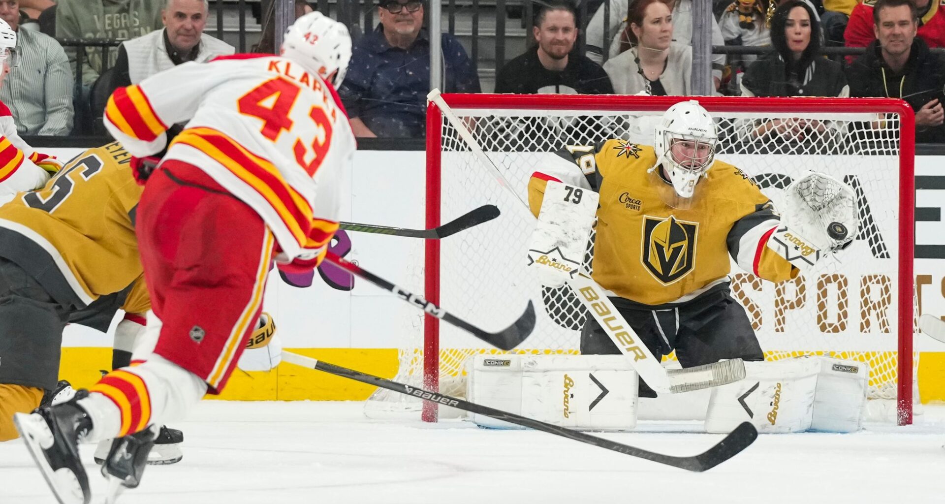 Golden Knights activate Carter Hart off injured reserve to beat Flames