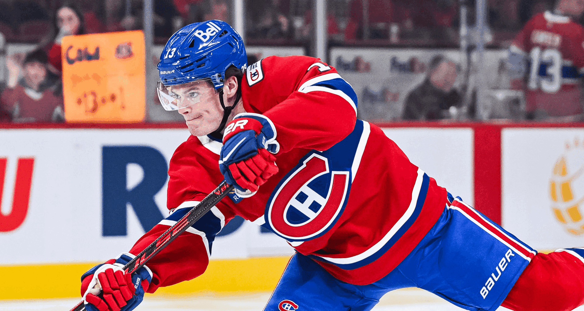 Cole Caufield of the Montreal Canadiens NHL