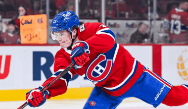 Cole Caufield of the Montreal Canadiens NHL