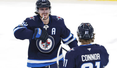 Jets vs Blue Jackets prediction Mark Scheifele