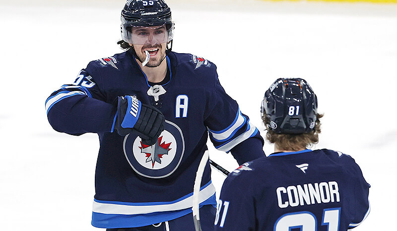 Jets vs Blue Jackets prediction Mark Scheifele