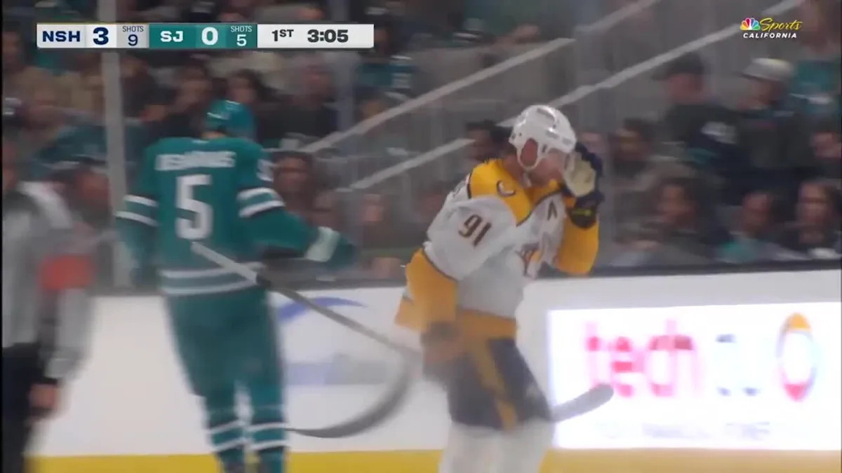 Steven Stamkos with a Powerplay Goal vs. San Jose Sharks